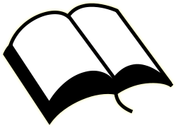 Open Scriptures logo: an open Bible